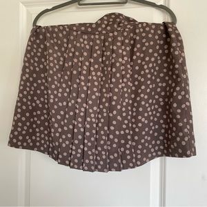 Gray dots Loft Circle Skirt